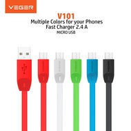 Kabel Data Micro USB VEGER VP-101 2.1A 100CM Kabel Data VEGER Original