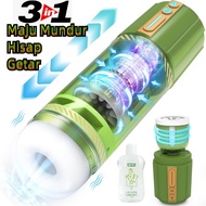 Zemalia 3 In 1 Hisap Maju Mundur Ori Sexy Toys Pria Tenga Snail Cup
