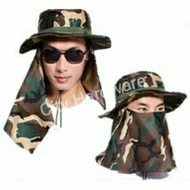 Face Neck Cover Shawl Outdoor Sunshade Sunscreen Hat Sun UV Protection Army Gardening Fishing Hat/ T