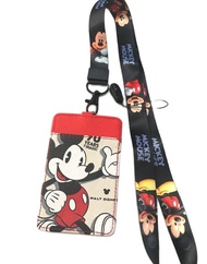 MICKEY  MOUSE  W R   สายคล้องคอ สายคล้องบัตร ที่ใส่บัตร ซองใส่บัตร ที่ใส่บัตร พร้อมสายคล้องคอ ลาย  M