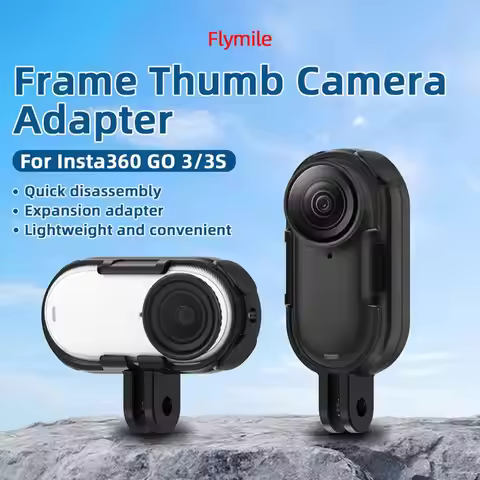For Insta360 GO 3 GO3S Accessories Frame Shell Case + 1/4 Tripod Adapter Mount Long Screw Housing Pr