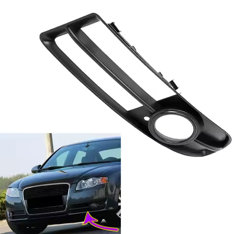 For Audi A4 B7 / S4 B7 / A4 S-Line 2005-2008 Car Front Bumper Grille Fog Light Cover Trim Left /Righ