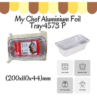 My Chef Foil Tray 4573 - Aluminium Foil Tray with Clear Lid {5sets} Rectangle / Rectangular