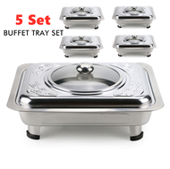 Trey Pan Periuk  Kenduri Set Ketering SEOKO KD035 -  5 set 35x27  BUFFET TRAY SET  SERVING TRAY FOOD