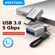 Vention USB C to USB 3.0 Adapter USB C OTG Adapter Type C Thunderbolt 3 Male to USB 3.0 A Female Alu