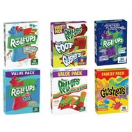 Fruit Roll-Ups Gushers Fruit Flavored snacks Betty Crocker Jolly Rancher Peel and Build Fruit by the