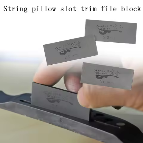 1pc Guitar Pillow Grinding File Block String Pillow Slotted File Square Saw File Block Making Repair