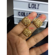 Cincin lelaki petak suasa 24k