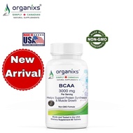 Organixs BCAA 3000mg Post Workout Recovery & Muscle Growth Supplement for Women & Men
