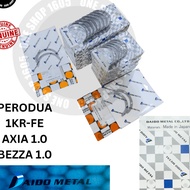 PERODUA AXIA 1.0CC BEZZA 1.0CC (1KR-FE) DAIDO MAIN BEARING & CON ROD BEARING DENGAN THRUST WASHER