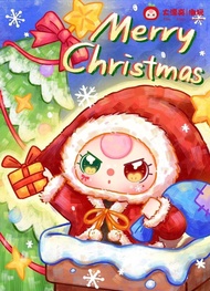 (จุ่มเดี่ยว) พร้อมส่งในไทย Baby three Christmas 400% ตุ๊กตาเบบี้ทรี คอลคริสมาสต์