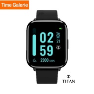 Titan Smart Watch Black Silicone Strap watch for Unisex 90155AP01