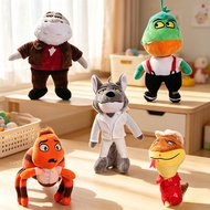 Movie The Bad Guys Plush Dolls Wolf Piranha Snake Shark Tarantula Stuffed Animals Peluche Toys Birth
