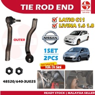 S2U Steering Rack Tie Rod End Outer Inner Nissan Latio C11 Livina 1.6 1.8 48520/640-3U025 Kepala Bal