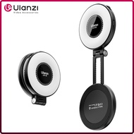 Ulanzi LM19 MagSafe Video Light Bi-Color Selfie Light for iPhone 16 15 14 Pro Max Flip Fill Light As