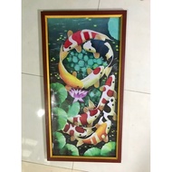 Koi 9 plus frame 100x50cm