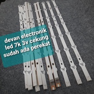 LED TV Backlight 7 buttons 3 volt LED TV lamp 7 eyes 3 LED TV backlight 7k 3volt concave