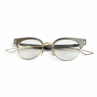 成色極佳 △ DITA DTX109 BRIXA 眉框眼鏡 槍灰色/金色 51□19-146 近視鏡 日本製造 男士
