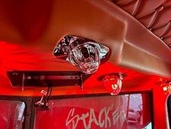 Peterbilt 386, 388, 389 Dash Overhead Stainless Steel Dome Light Plate