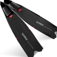 hidive long fins black - long fins long fins fins diving alat selam - XXL