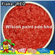 ( flake red ) epoxy flake coating for powder anti-slip toilet floor