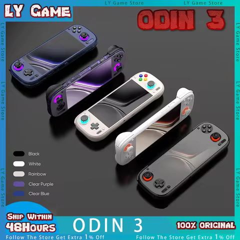 AYN Odin 3 Game Console 6'' 1080P 120Hz AMOLED Screen Handheld With 8000mAh Hall-Effect Joystick/Tri