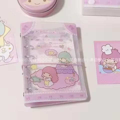 Kawaii Little Twin Star Diagonal A7 Hand Account Shell Creative Cartoon Stationery Decoration Studen