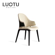 Light Luxury Hotel Restaurant Household Sales Office Designer Italian Negotiation Chair Creative Sai