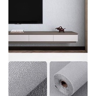 3D Linen Foam Wallpaper Roll (50cm x 280cm) Thick Foam Wall Sticker Foil Anti-Moisture