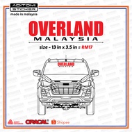 Overland Malaysia custom die cut sticker