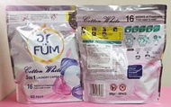 紡優美5合1洗衣珠50粒(爽身粉味)
ar FUM 5in1 Laundry Capsules 
(Cotton White, 可2-5包)