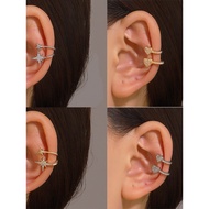 Atmosphere studios Cream Love Chain Star Side Ear Clip Fragrant Grandma y2k Salt Forest Style Ear Bo