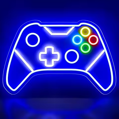 Gamer Neon Sign Gamepad Shaped LED Neon Sign for Gamer Room Decor USB Powered for Best Gamer Gifts f