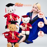 High quality graduation stuffed animal with bow, exclusive design, meaningful gift H19