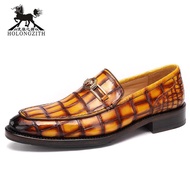 Wolf Tiger Lion Crocodile High Grade Pure Handmade Goodyear Tire And Rubber Company Men's Single Sh