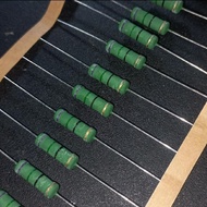 HIJAU Resistor 75R 3w small body green original japan 75 R ohm 75ohm 3 watt w 3watt 3watt kilo 1