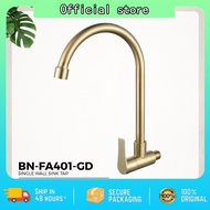 BANOVA SUS 304 Snless Steel Kitchen Sink Tap Water Tap Paip Singki Dapur FANO Series GOLD