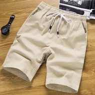 Men's Three-Quarter Shorts Korean Style Casual Fashion Elastic Waist The Fabric Is Soft And Very Com