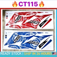 Stiker sticker body stripe cover set (1) modenas ct115s ct 115s ct115 s CT115S CT115 S CT 115 S COVE