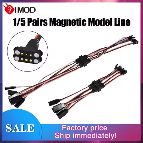 9IMOD 20CM 36CM Magnetic Model Cable Magnetic Suction line Simulation Plastic Snap-on Cable For RC C