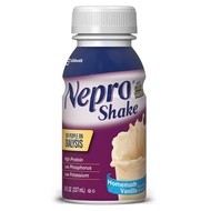 Nepro Nutrition Shake for People on Dialysis, with 19 Grams of Protein, 420 Calories, Vanilla, 8 fl