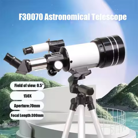 150X F30070 Astronomical Telescope Binoculars F30070 Kids Astronomical Telescope Shake-proof 70mm Ap