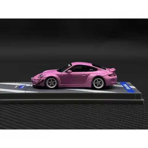 TW In Stock 1:64 RWB 997 Pink Diecast Diorama Car Model Collection Toys Tarmac Works