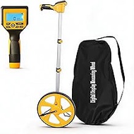 Measuring Wheel in Feet and Inches, Collapsible with One Key to Zero, Kickstand, Starting Point Arro