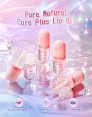 Pinkflash Care Plus Lip Oil 4ml lip gloss bening tahan lama anak sekolah serum bibir melembabkan unt