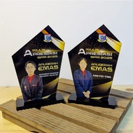 PLAK CEMPAKA ACRYLIC UV PRINT (Bukan Sticker)