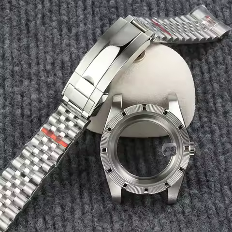 High Quality 39MM NH35 Watch Case 316L Stainless Steel Watch Mods Parts Oyster Strap For NH35 NH36 M