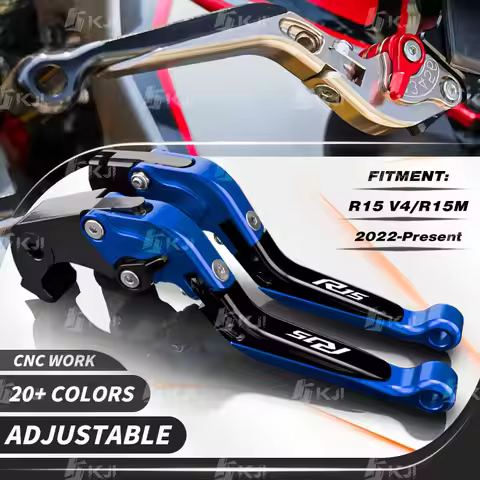 For Yamaha YZF R15M/R15 V4 2022-Present Clutch Lever Brake Lever Set Adjustable Folding Handle Lever