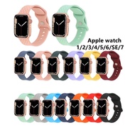 Fashion Braid Pattern Soft Silicone Watch Band for Apple Watch 7 6 5 4 SE 3 Sport Wrist Strap for iW