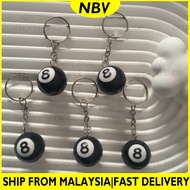 NBV 1pcs 8 Ball Keychain Lucky 8 Ball Pool Ball Mini 8Ball Decoration